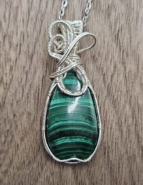 Malachite Teardrop Necklace