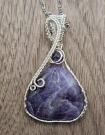Amethyst Teardrop and Bead