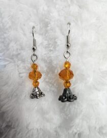 Amber Faceted Earrings